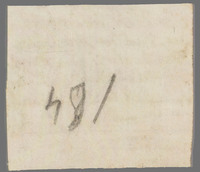 L 01344
<br/>
Label met opschrift
<br/>
<em>Escher von der Linth, Johannes Conrad (1767-1823)</em>